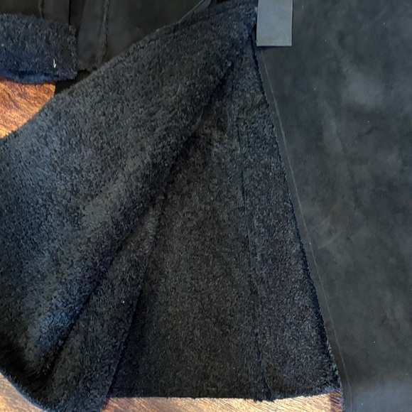 Larry Levine Elegant Black Teddy Coat - Picture 3 of 11